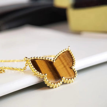 [Clara Jewels] TIGER__ EYE BUTTERFLY NECKLACE