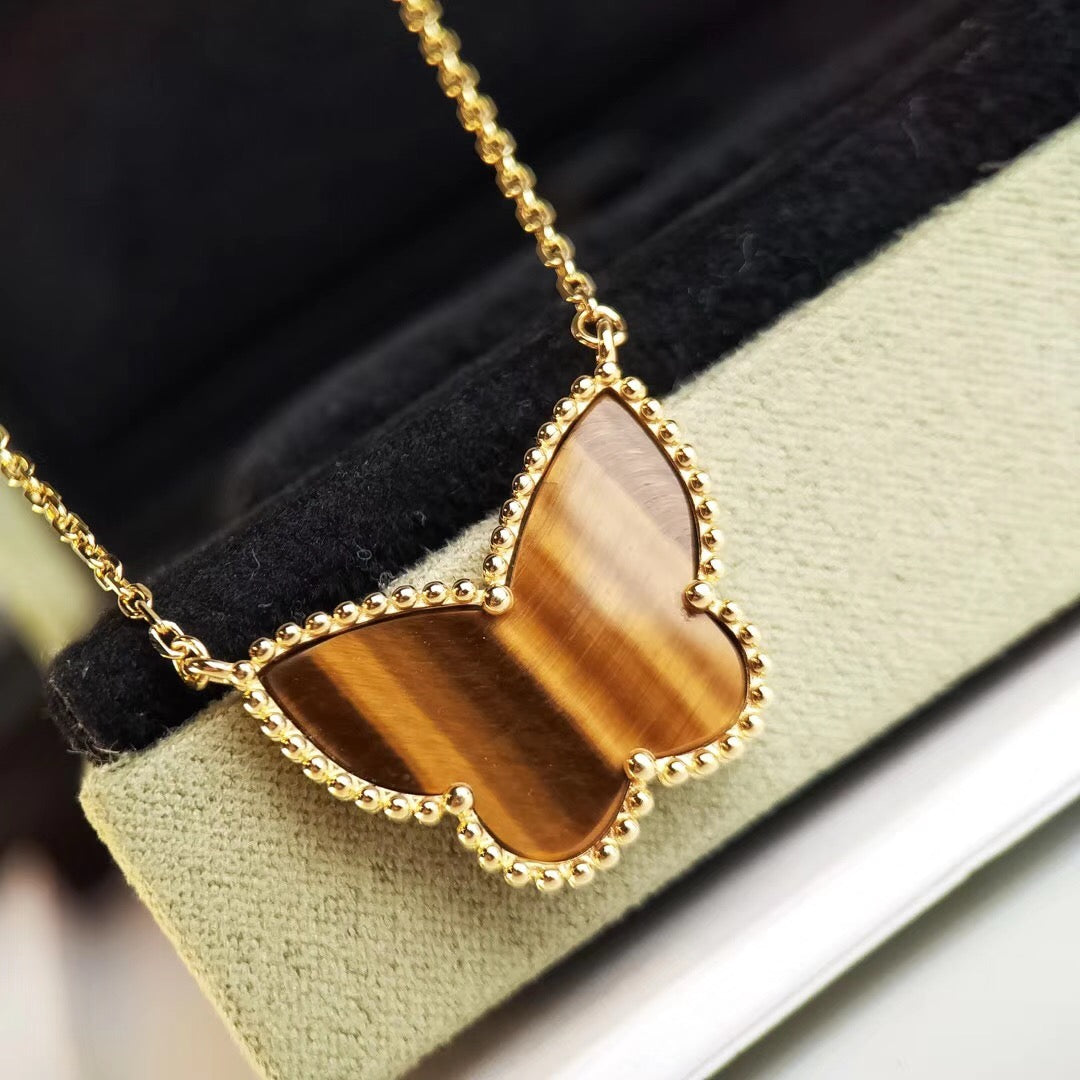 [Clara Jewels] TIGER__ EYE BUTTERFLY NECKLACE