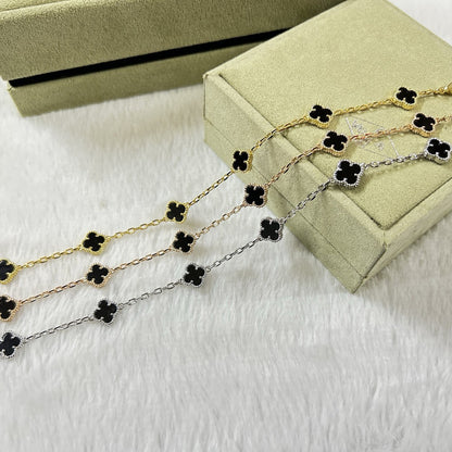 [Clara Jewels]CLOVER 6 MOTIF  ONYXS BRACELET