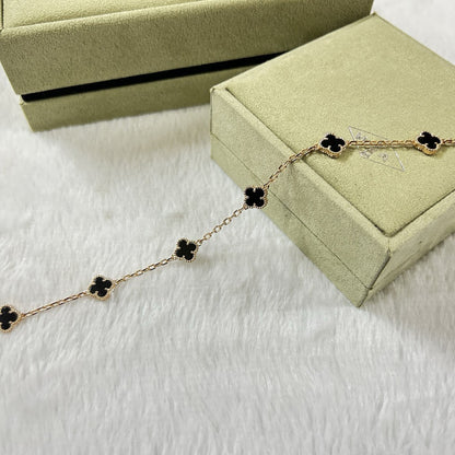 [Clara Jewels]CLOVER 6 MOTIF  ONYXS BRACELET