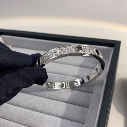 [Clara Jewels]LOVE BRACELET 6.1MM DIAMOND-PAVED CERAMIC