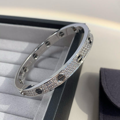 [Clara Jewels]LOVE BRACELET 6.1MM DIAMOND-PAVED CERAMIC