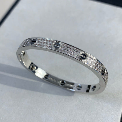 [Clara Jewels]LOVE BRACELET 6.1MM DIAMOND-PAVED CERAMIC