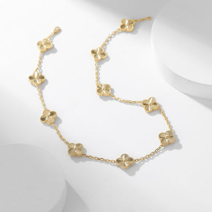 [Clara Jewels]CLOVER 10 MOTIFS LASER NECKLACE