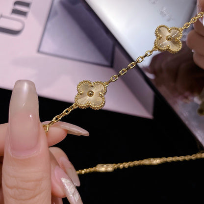 [Clara Jewels]CLOVER 10 MOTIFS LASER NECKLACE