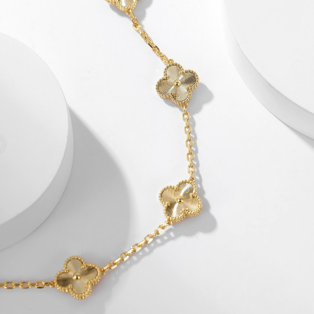 [Clara Jewels]CLOVER 10 MOTIFS LASER NECKLACE