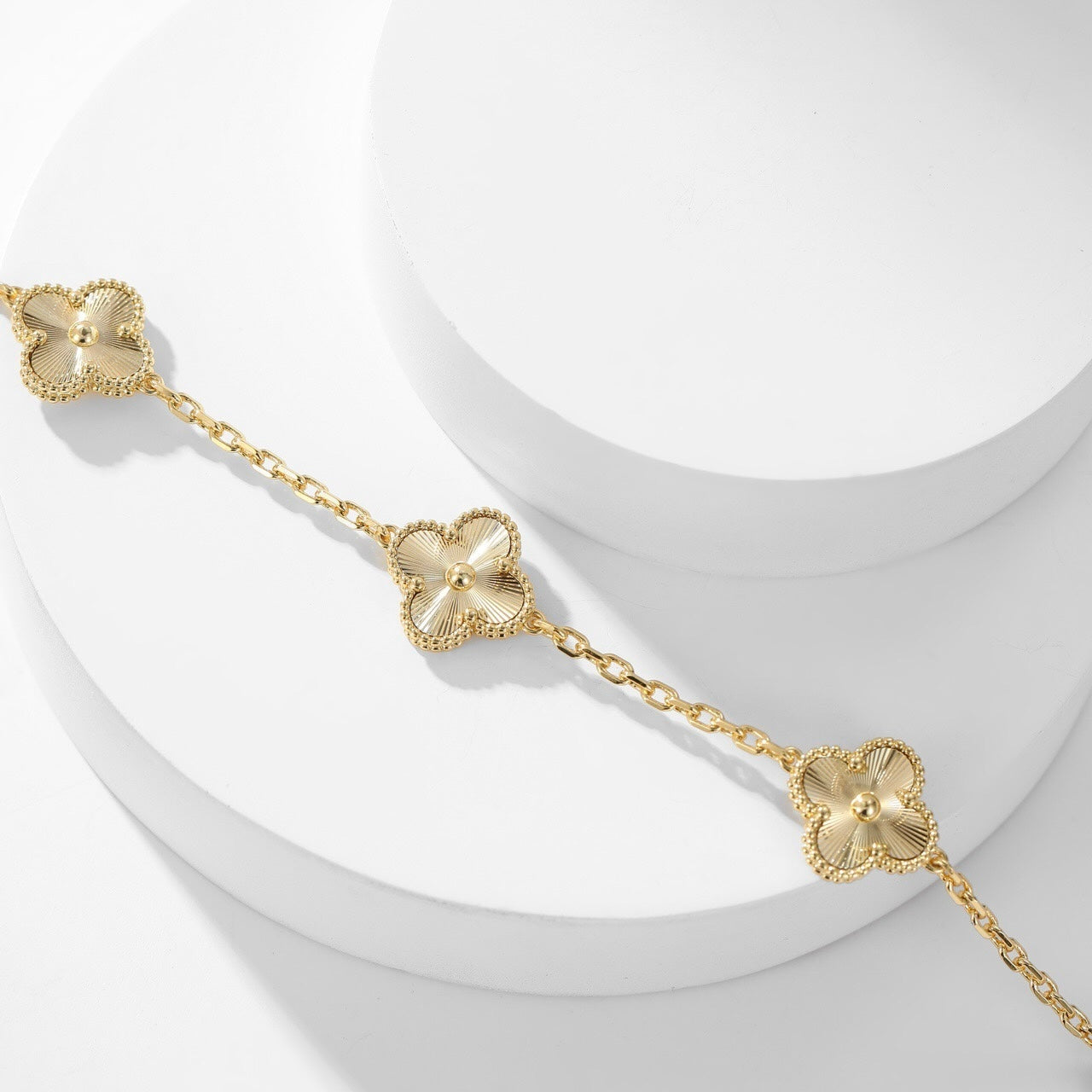 [Clara Jewels]CLOVER 10 MOTIFS LASER NECKLACE
