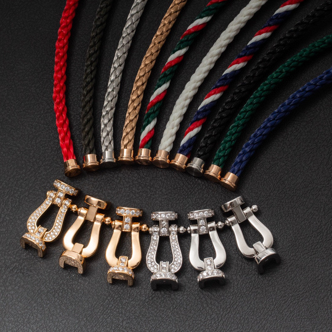 [Clara Jewels]FORCE LARGE HORSESHOE NO DIAMOND BRACELET ROSE GOLD