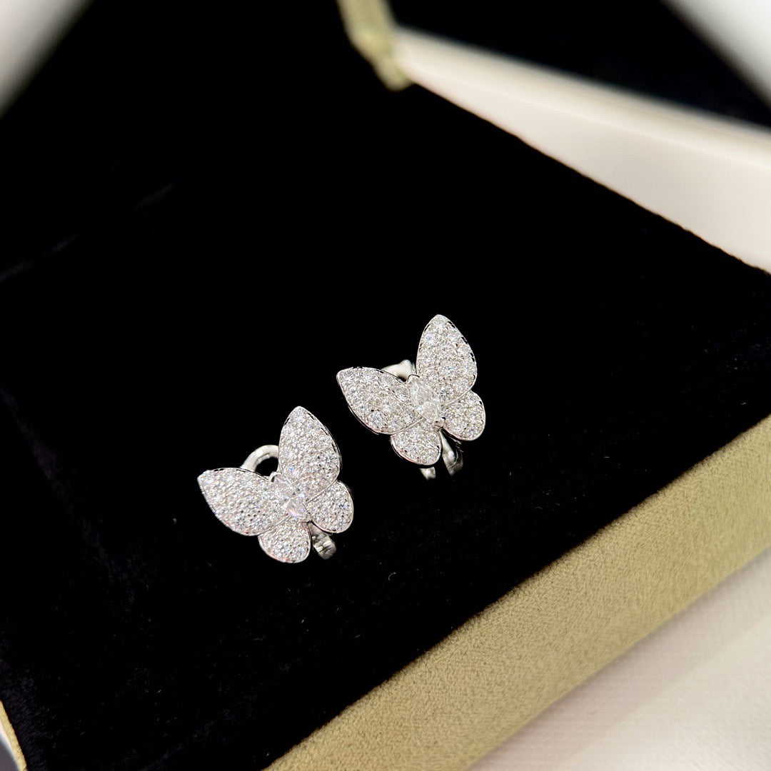 [Clara Jewels]BUTTERFLY ALL DIAMOND EARRINGS