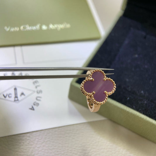 [Clara Jewels]CLOVER  PURPLE VIOLET RING
