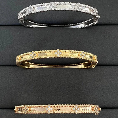 [Clara Jewels]CLOVER BRACELET 4MM DIAMONDS