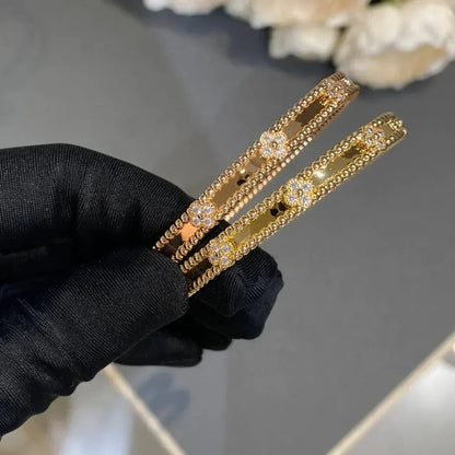 [Clara Jewels]CLOVER BRACELET 4MM DIAMONDS