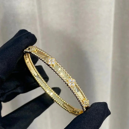 [Clara Jewels]CLOVER BRACELET 4MM DIAMONDS