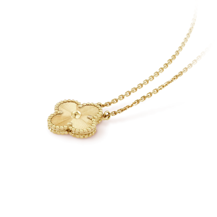 [Clara Jewels]CLOVER 15MM LASER NECKLACE