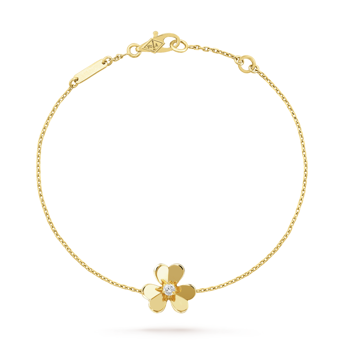[Clara Jewels]FRIVOLE GOLD FLOWER PINK MALACHITE BRACELET