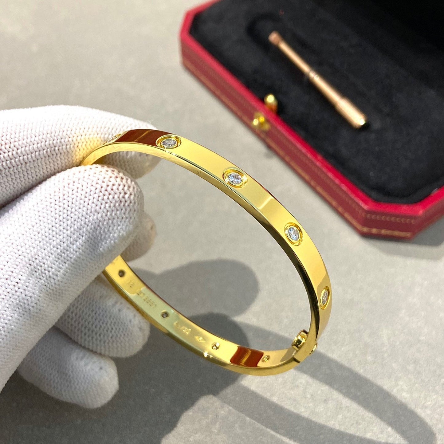 [Clara Jewels]LOVE BRACELET 6.1MM 10 DIAMONDS