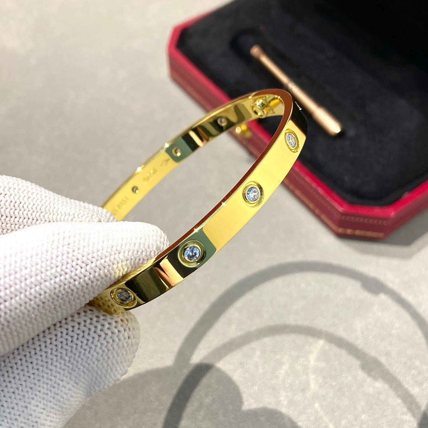 [Clara Jewels]LOVE BRACELET 6.1MM 10 DIAMONDS