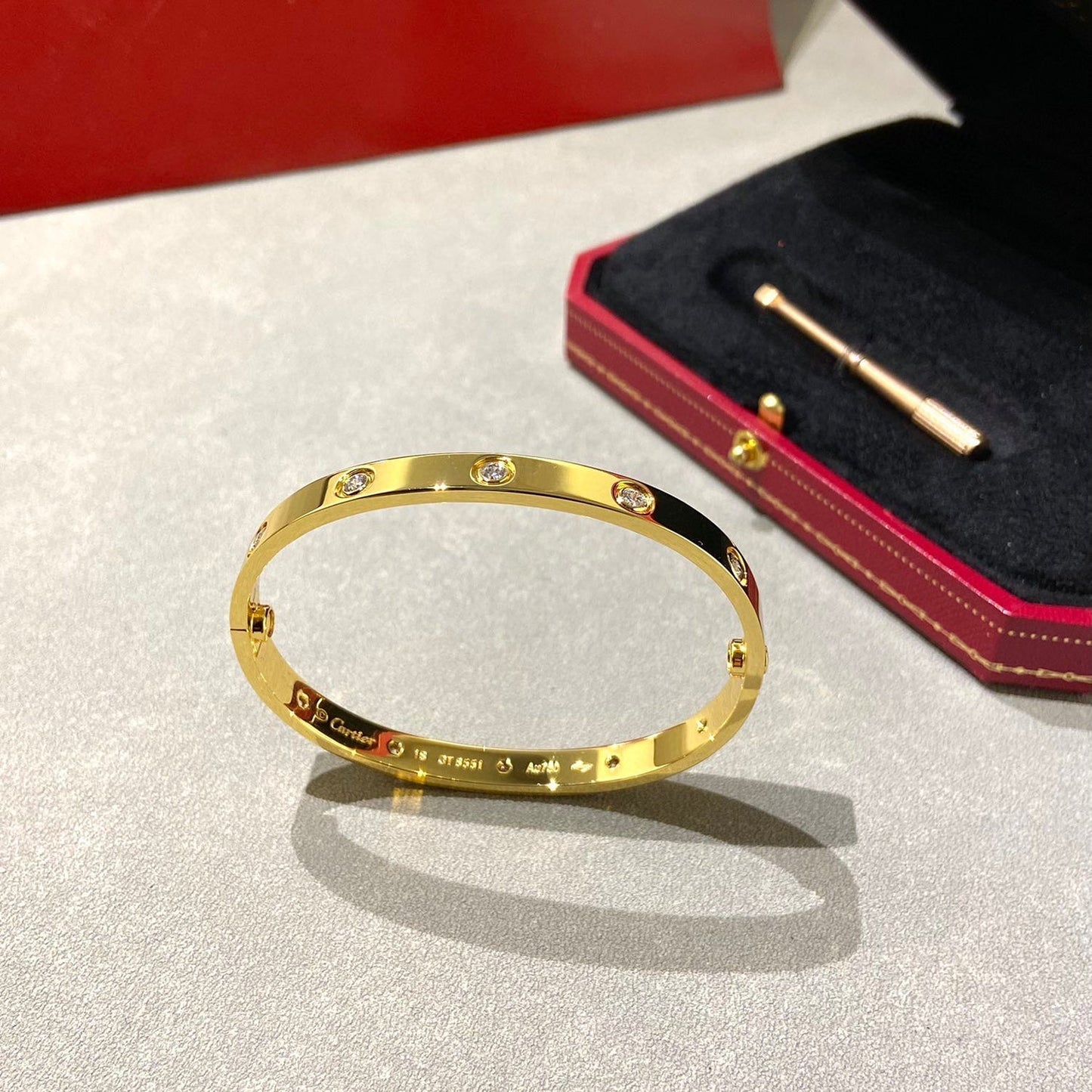 [Clara Jewels]LOVE BRACELET 6.1MM 10 DIAMONDS
