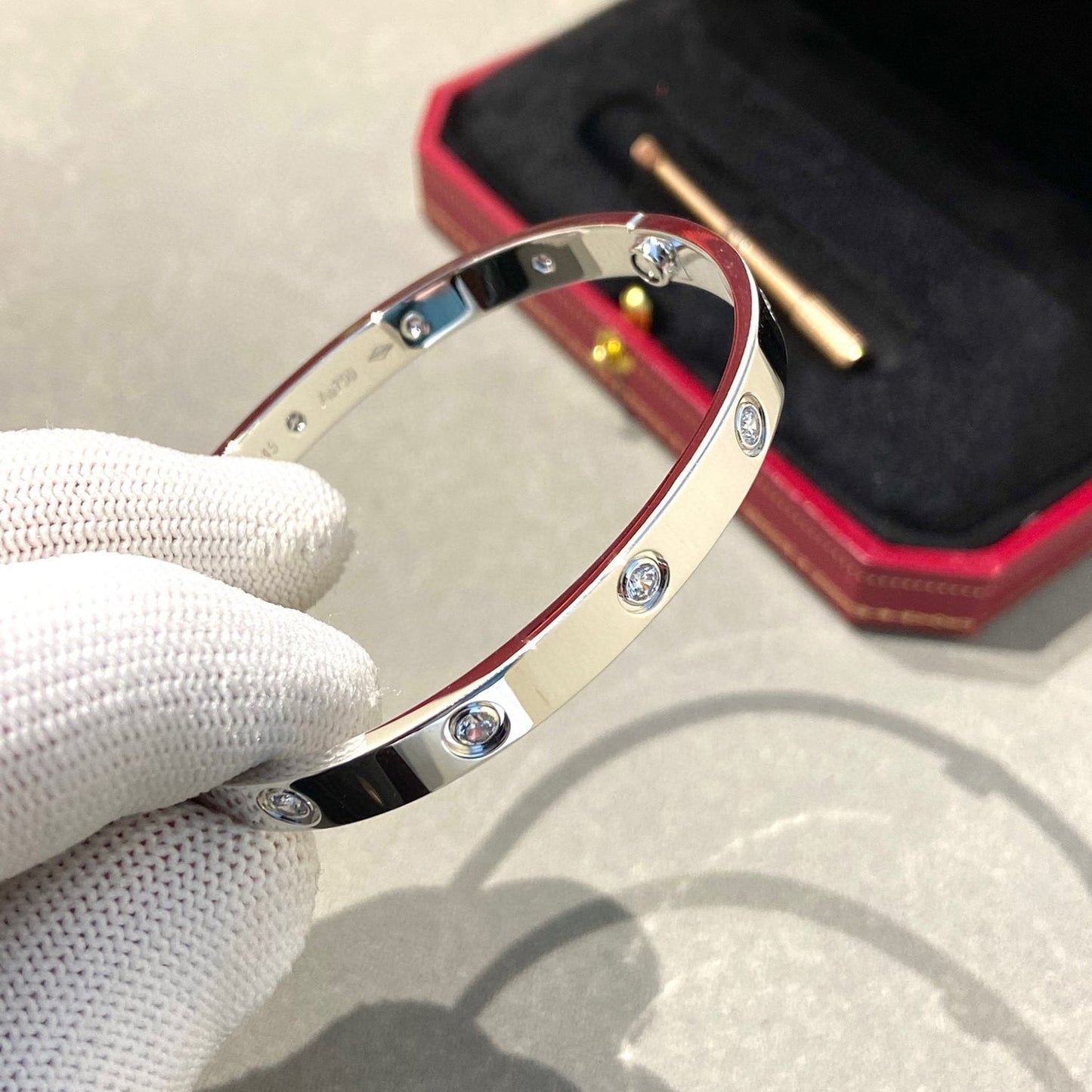 [Clara Jewels]LOVE BRACELET 6.1MM 10 DIAMONDS