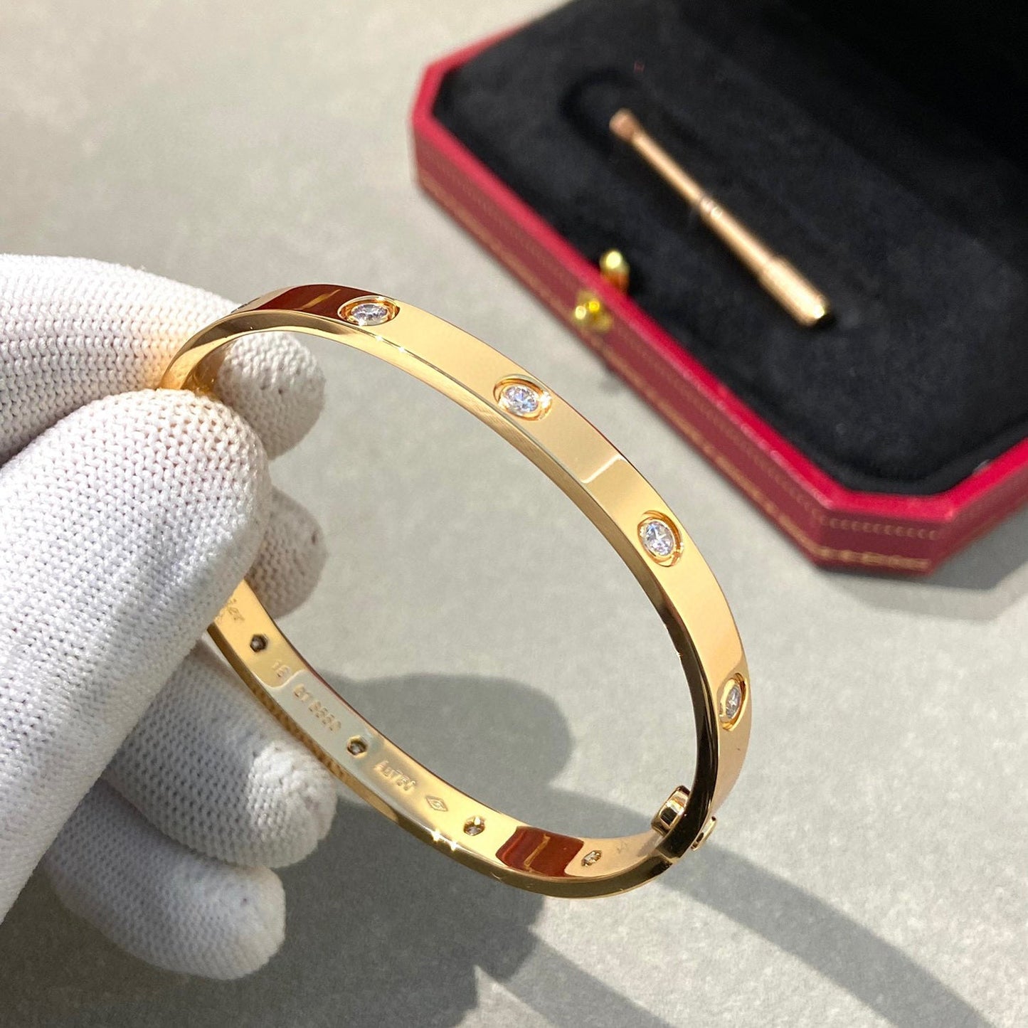 [Clara Jewels]LOVE BRACELET 6.1MM 10 DIAMONDS