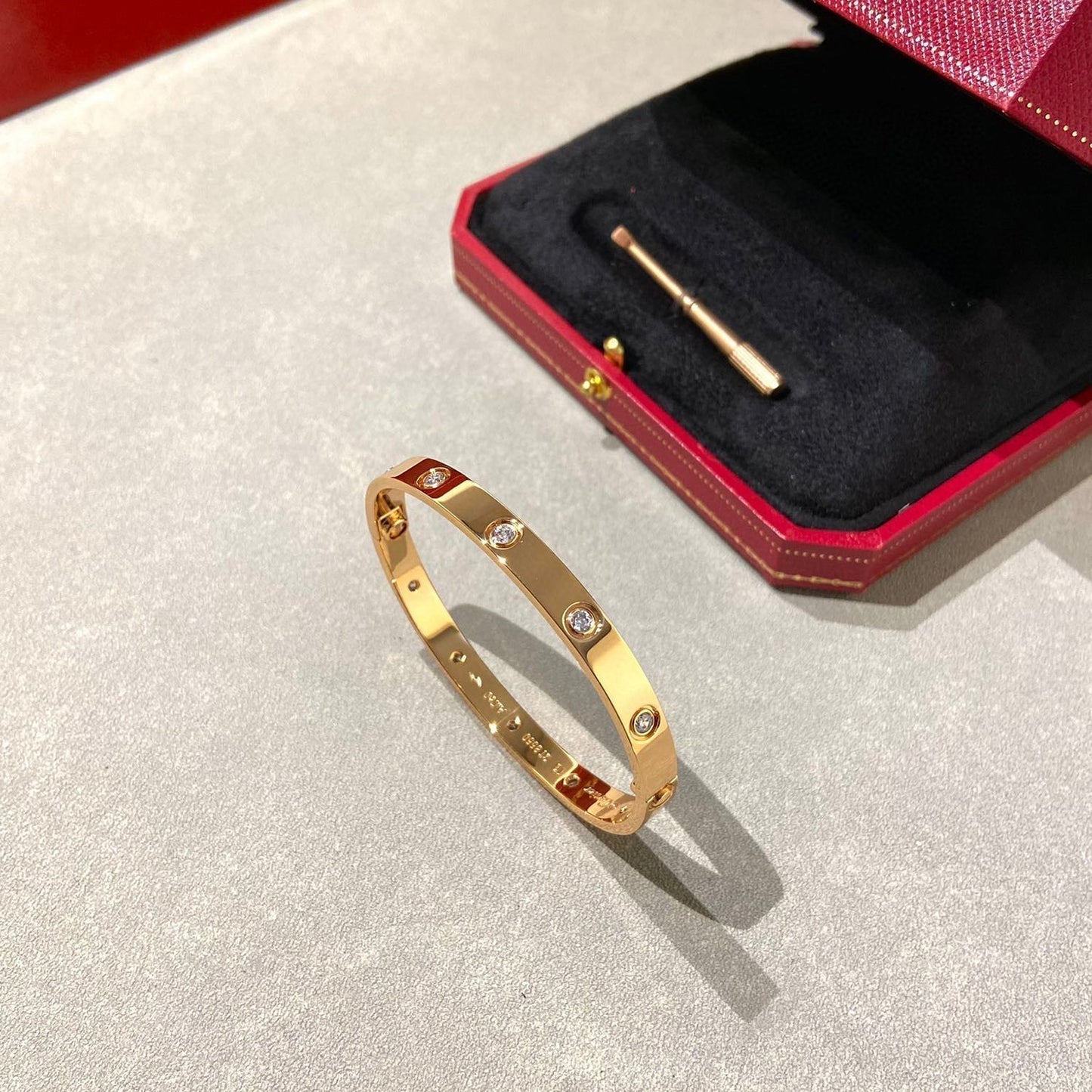 [Clara Jewels]LOVE BRACELET 6.1MM 10 DIAMONDS