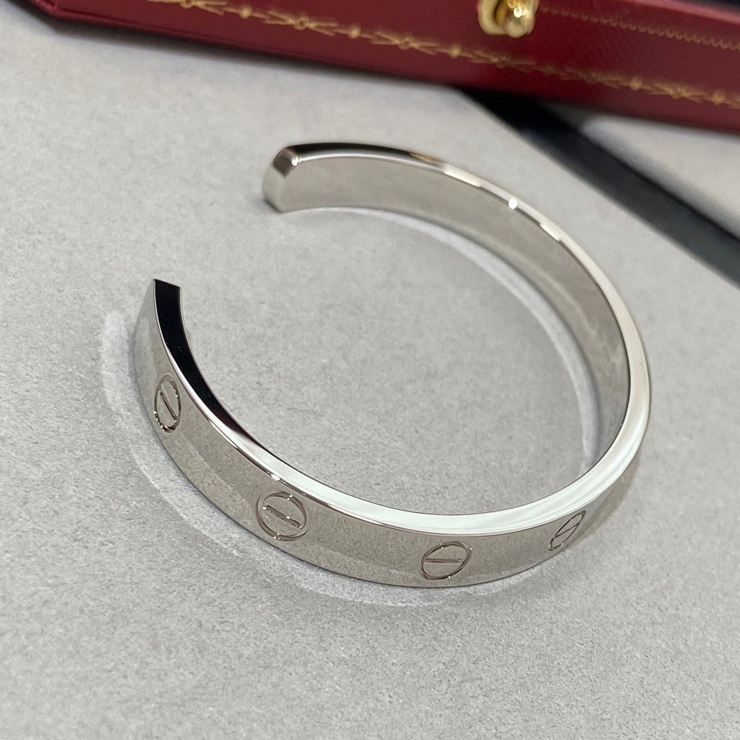 [Clara Jewels]LOVE BRACELET 6.1MM 1 DIAMOND OPEN CUFF