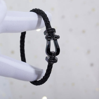 [Clara Jewels]FORCE LARGE SERIES HORSESHOE BLACK SAMURAI BRACELET