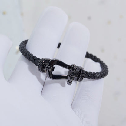 [Clara Jewels]FORCE LARGE SERIES HORSESHOE BLACK SAMURAI BRACELET