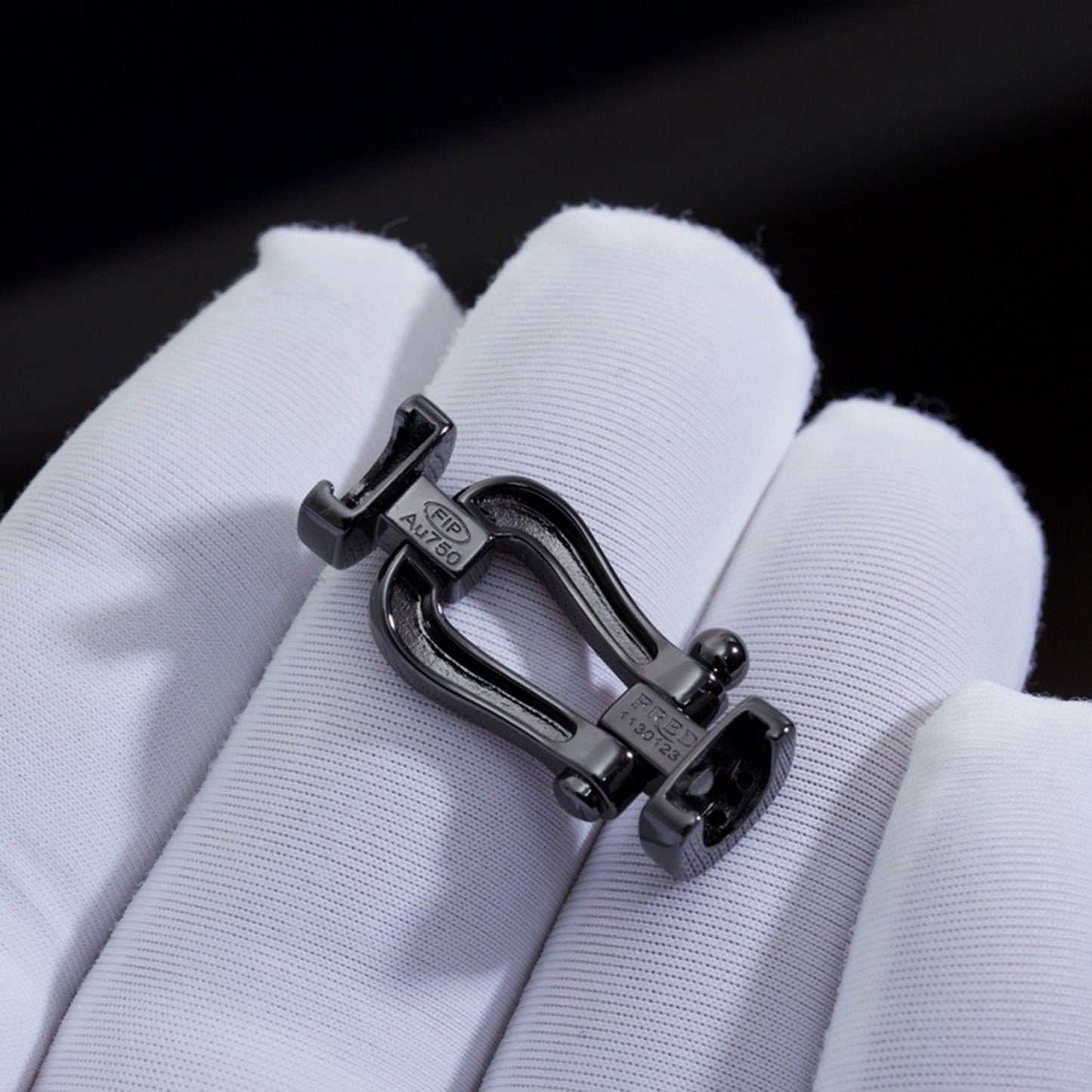 [Clara Jewels]FORCE LARGE SERIES HORSESHOE BLACK SAMURAI BRACELET