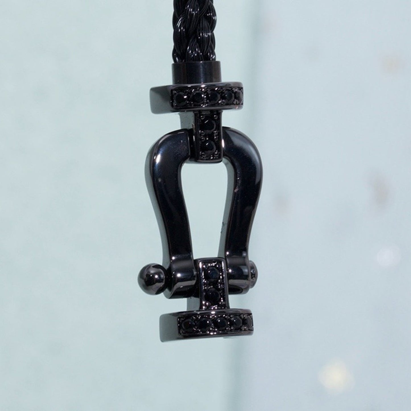[Clara Jewels]FORCE LARGE SERIES HORSESHOE BLACK SAMURAI BRACELET