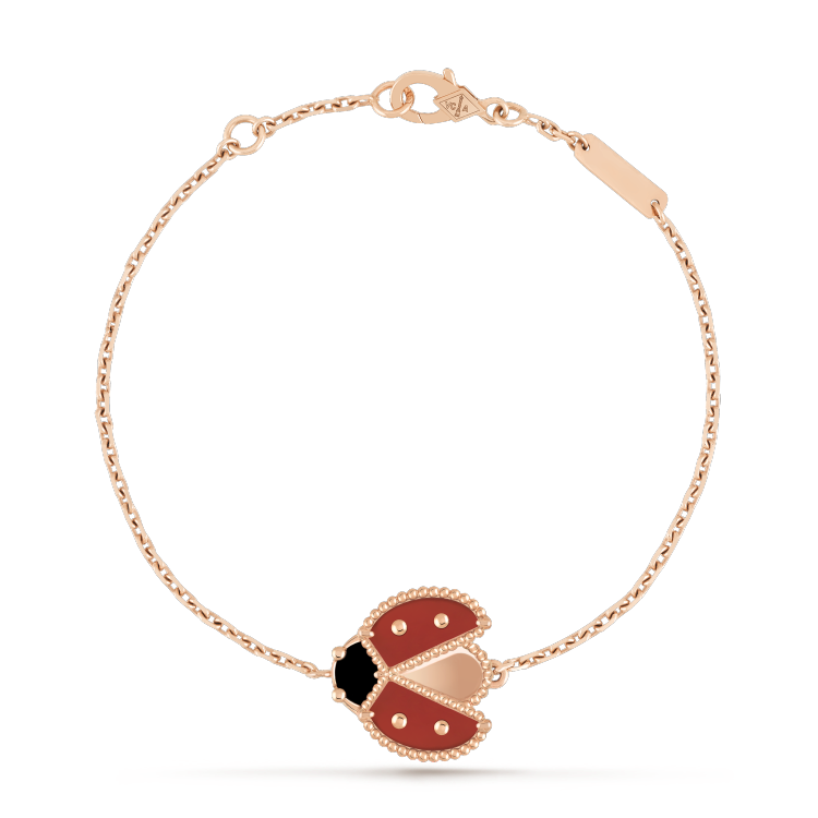 [Clara Jewels]LUCKY SPRING 1 MOTIF PINK GOLD BRACELET