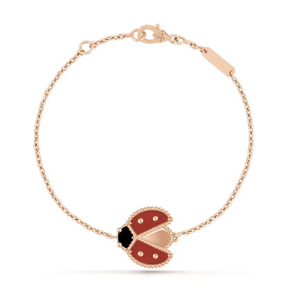 [Clara Jewels]LUCKY SPRING 1 MOTIF PINK GOLD BRACELET