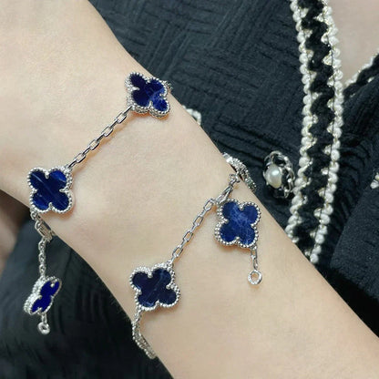 [Clara Jewels]CLOVER 5 MOTIF PIETERSITE BRACELET COLLECTION