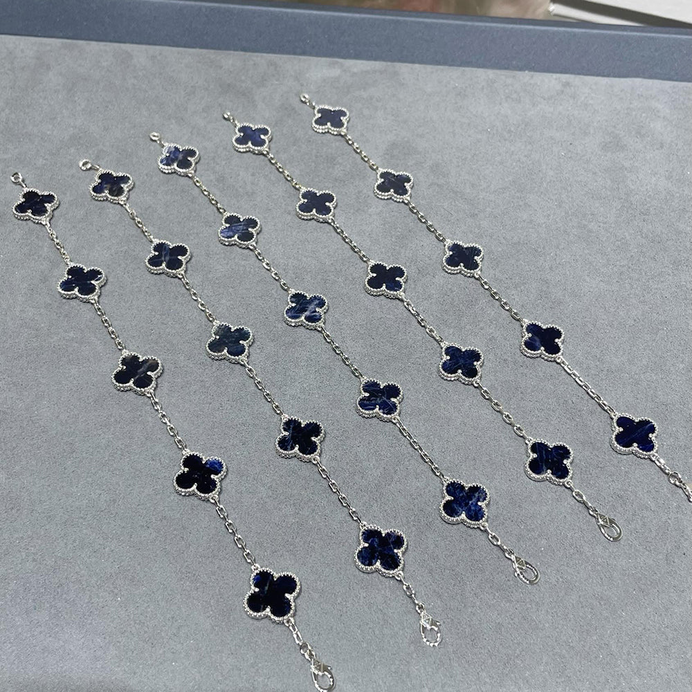 [Clara Jewels]CLOVER 5 MOTIF PIETERSITE BRACELET COLLECTION