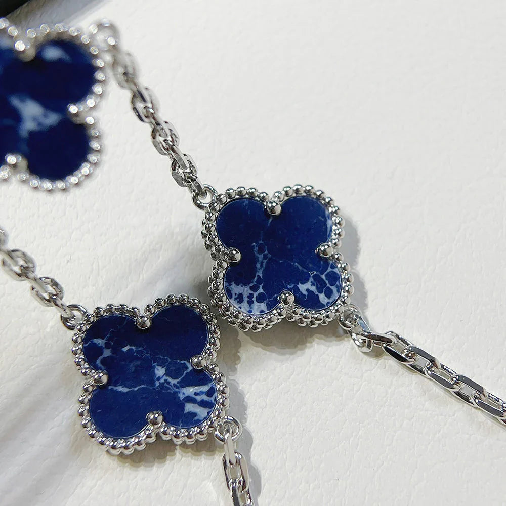 [Clara Jewels]CLOVER 5 MOTIF PIETERSITE BRACELET COLLECTION