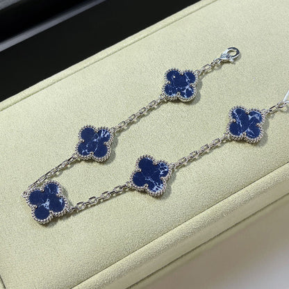 [Clara Jewels]CLOVER 5 MOTIF PIETERSITE BRACELET COLLECTION