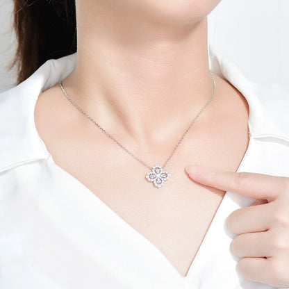 [Clara Jewels]LOOP NECKLACE FULL MOTIF DIAMOND 16MM MULTIPLE COLORS