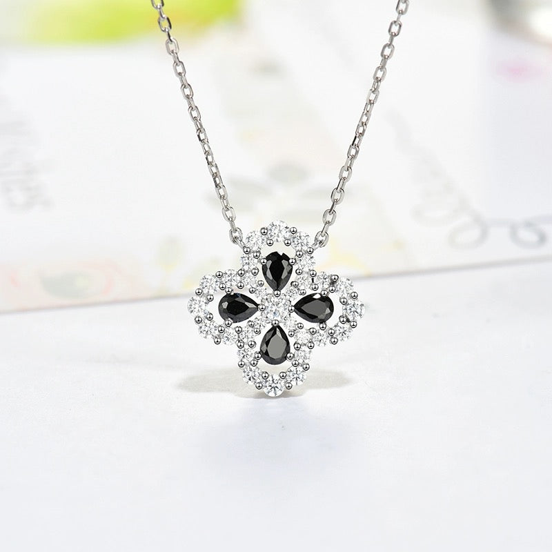 [Clara Jewels]LOOP NECKLACE FULL MOTIF DIAMOND 16MM MULTIPLE COLORS