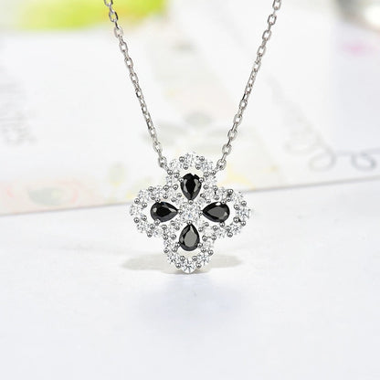 [Clara Jewels]LOOP NECKLACE FULL MOTIF DIAMOND 16MM MULTIPLE COLORS