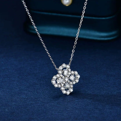 [Clara Jewels]LOOP NECKLACE FULL MOTIF DIAMOND 16MM MULTIPLE COLORS