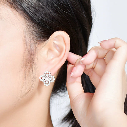 [Clara Jewels]LOOP EARRINGS FULL MOTIF DIAMOND 16MM