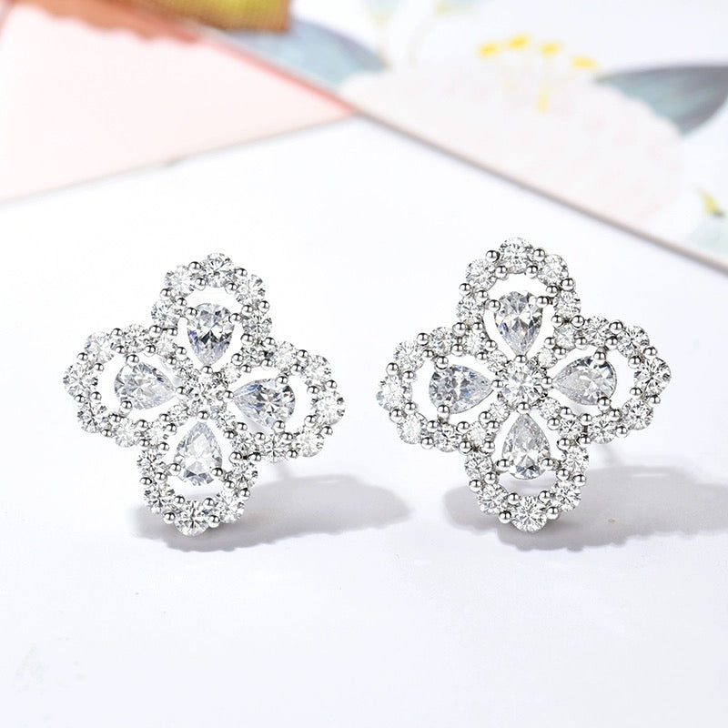 [Clara Jewels]LOOP EARRINGS FULL MOTIF DIAMOND 16MM