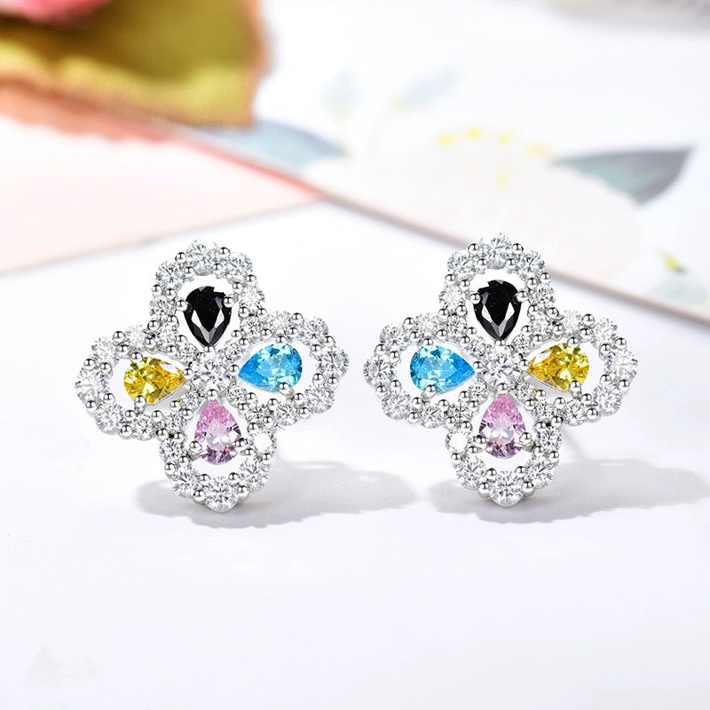 [Clara Jewels]LOOP EARRINGS FULL MOTIF DIAMOND 16MM
