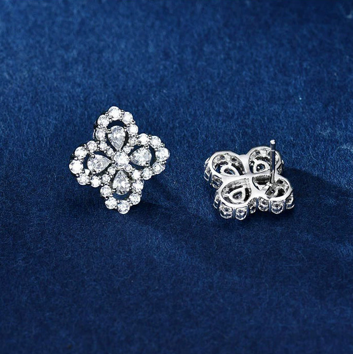 [Clara Jewels]LOOP EARRINGS FULL MOTIF DIAMOND 16MM