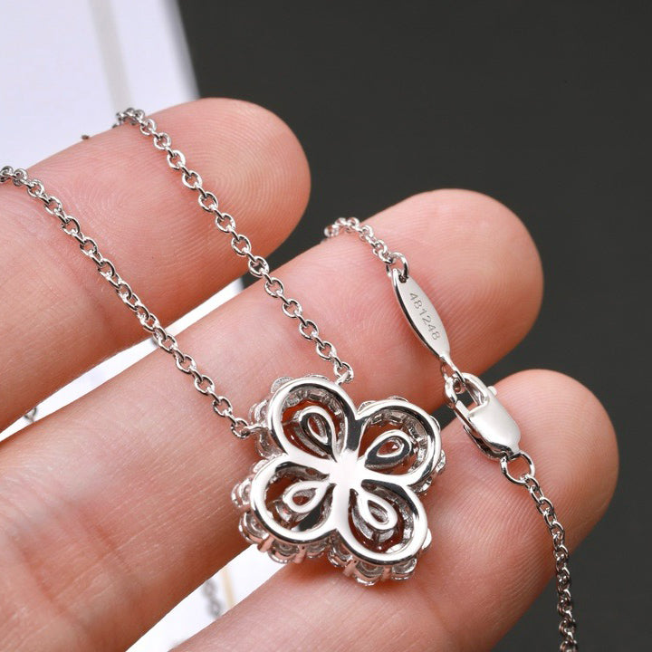 [Clara Jewels]LOOP NECKLACE FULL MOTIF DIAMOND 16MM MULTIPLE COLORS