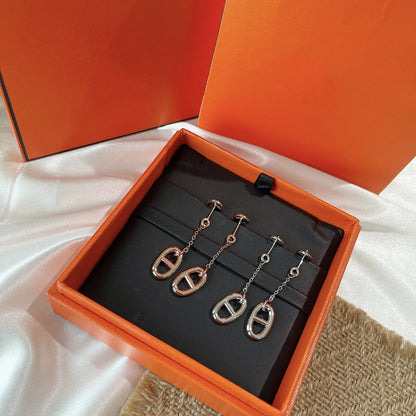 [Clara Jewels]CHAINE TASSEL EARRINGS