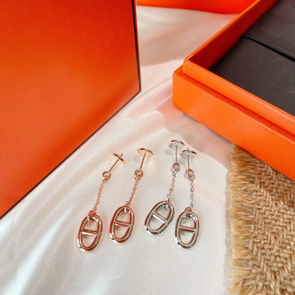 [Clara Jewels]CHAINE TASSEL EARRINGS