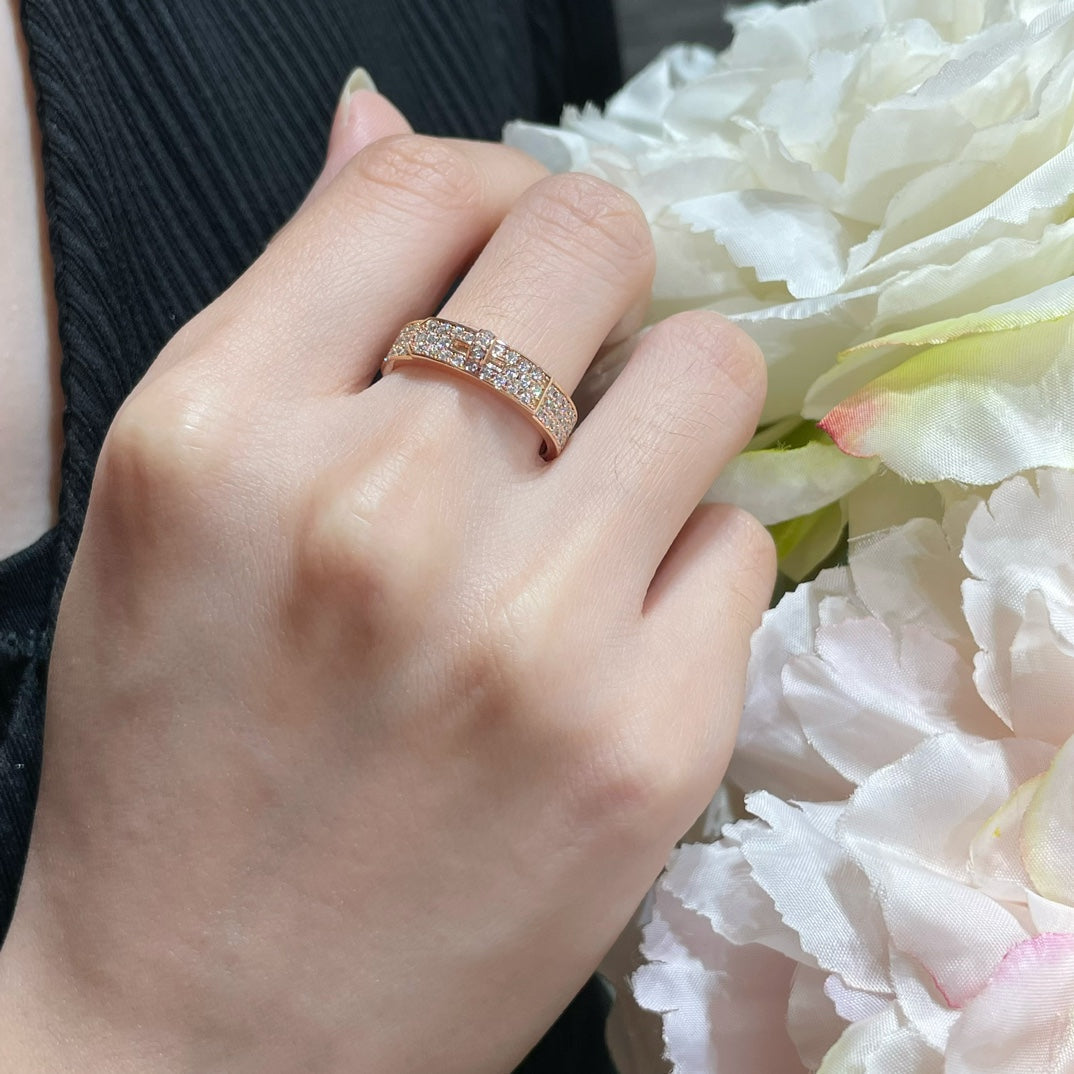 [Clara Jewels]KELLY PINK GOLD DIAMOND RING