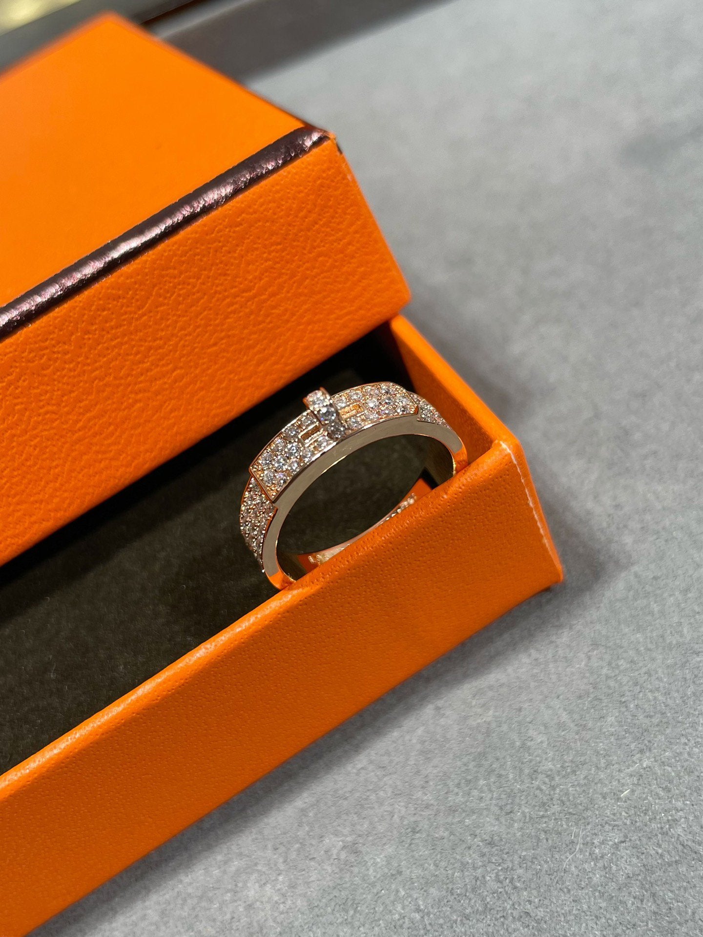 [Clara Jewels]KELLY PINK GOLD DIAMOND RING