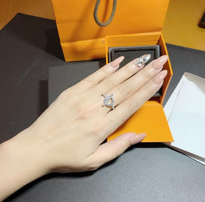 [Clara Jewels]ECHAPPEE RING SILVER DIAMOND